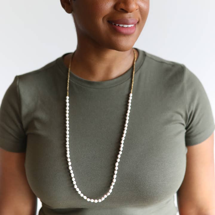 Ornaments 4 Orphans - Wholesale Beaded/Pearl Necklace - Single Strand Maasai Paper Bead Necklace5