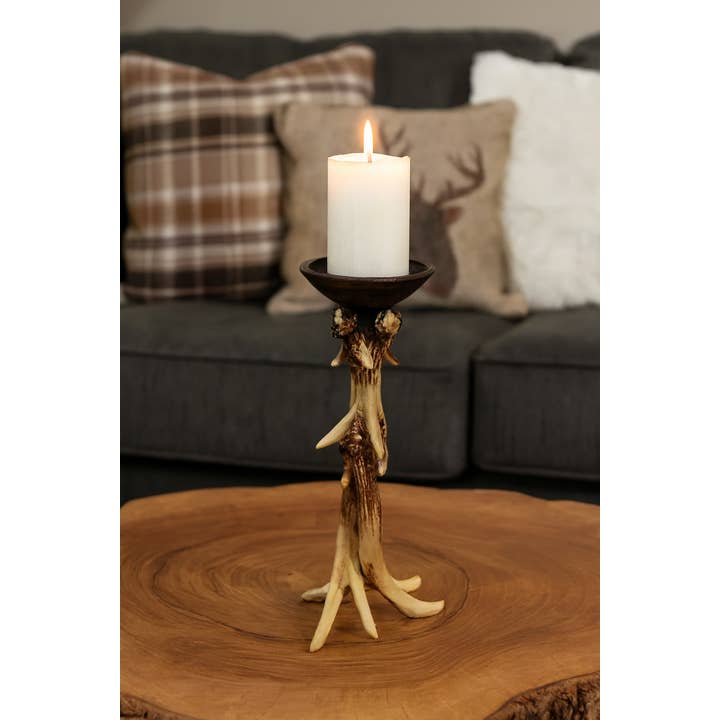 ANTLER CANDLE STAND for wholesale by De Leon Collections
