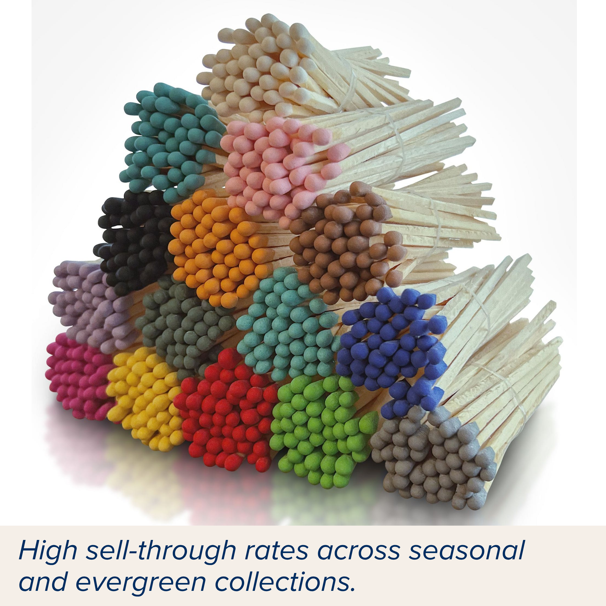 Thankful Greetings - Wholesale Matches - 4" Matches - sets of 500s Bulk / Loose / Raw8