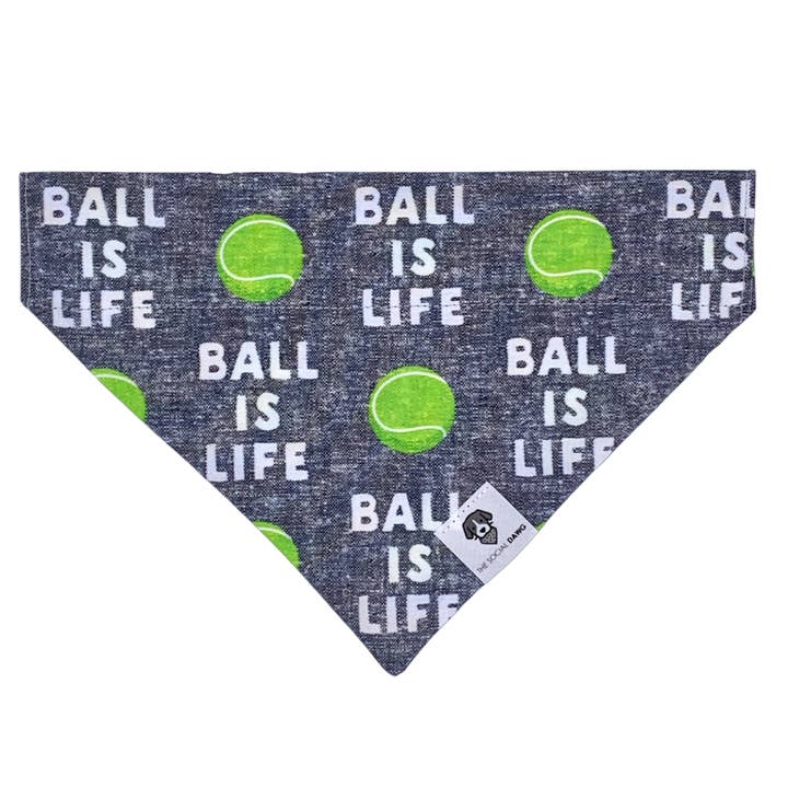 Ball Is Life Slip-On Dog Bandana for wholesale by The Social Dawg