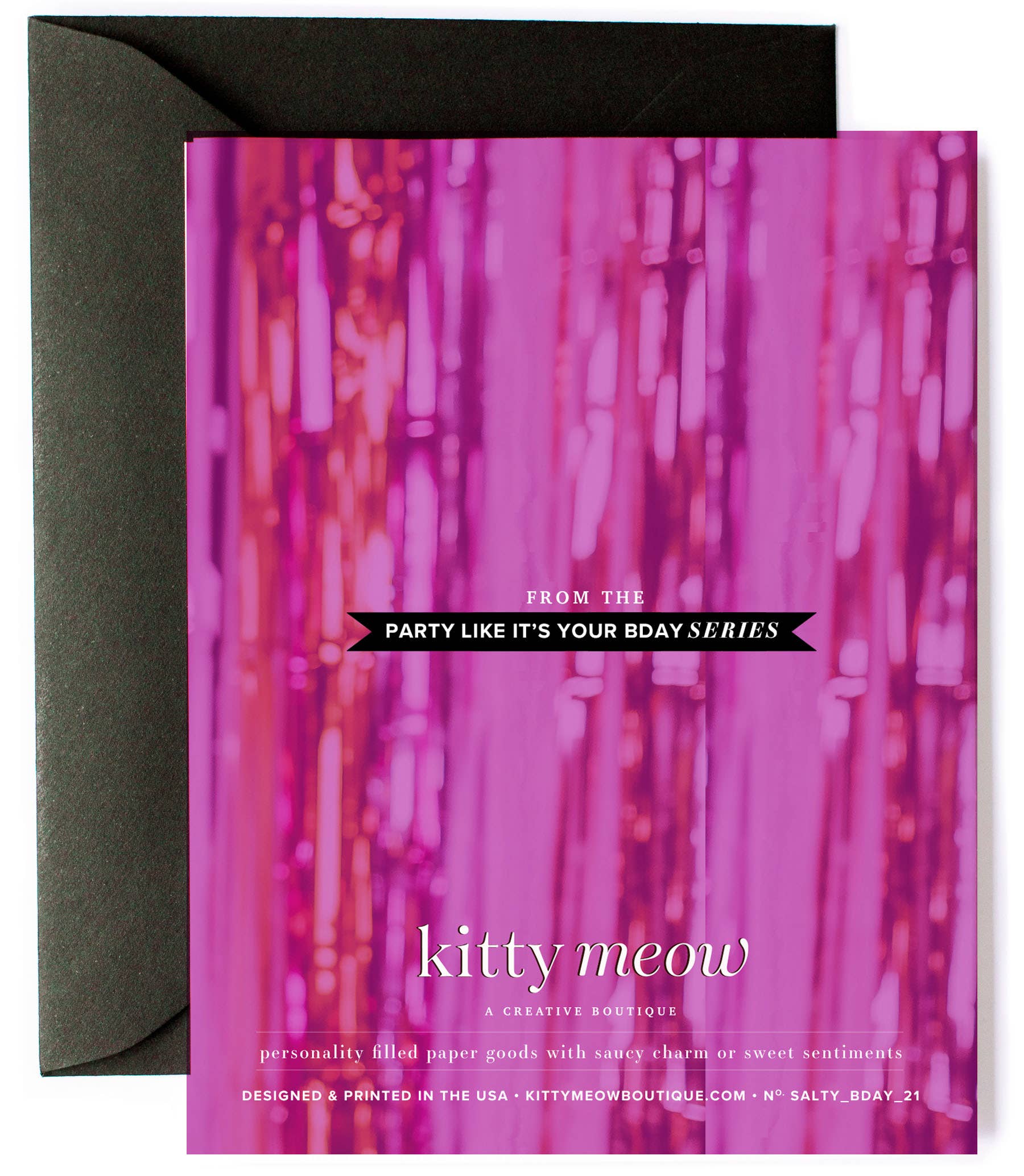 Kitty Meow Boutique - Wholesale Birthday Card - Happy Birthday Biatch - Funny Birthday Greeting Card for Her1