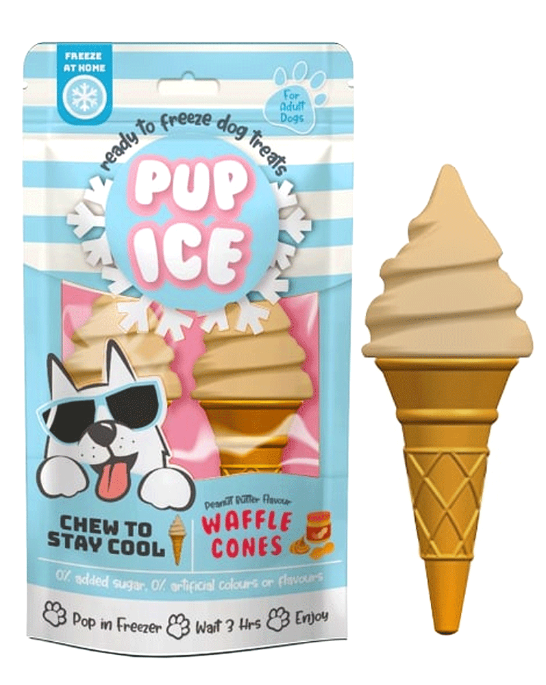 King Wholesale Pet Goods - Wholesale Pet Treats - Dog - ETHICAL/SPOT Pup Ice Waffle Cone Vanilla and Peanut Butter0