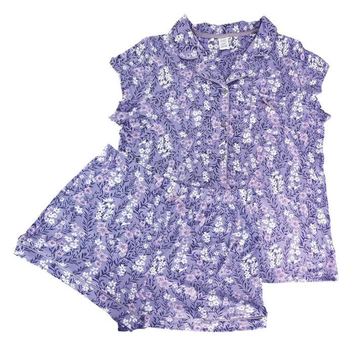 Short Sleeve Lounge Set - Lia Lavender Field for wholesale by Opportunities