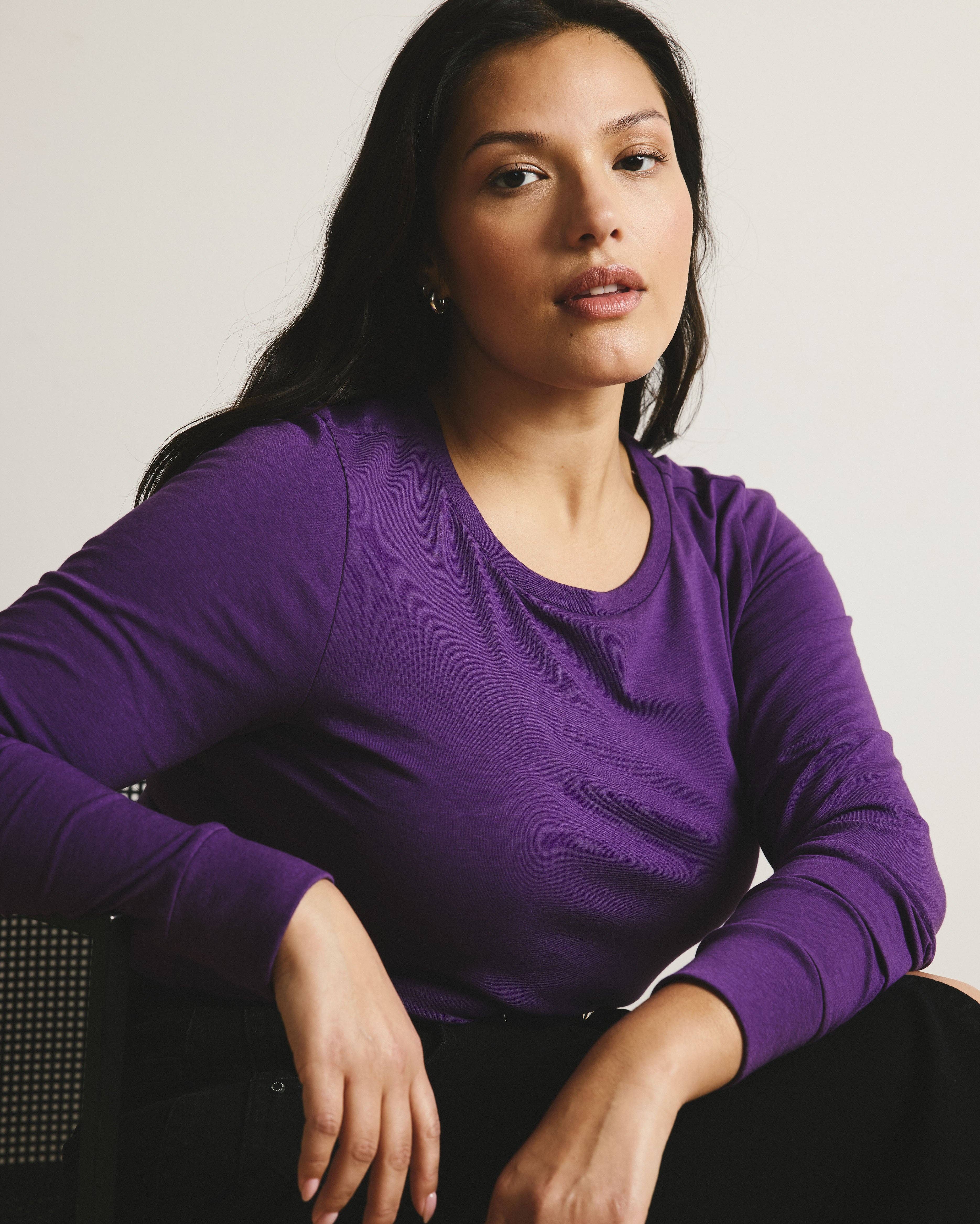 Long Sleeve Tee Rex - Grape for wholesale on Faire