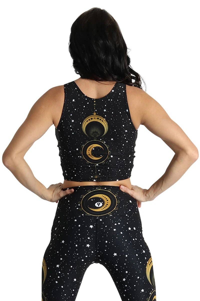 Yoga Democracy - Wholesale Athletic Top - Women's - Reversible Knot Top in Fortune Teller2