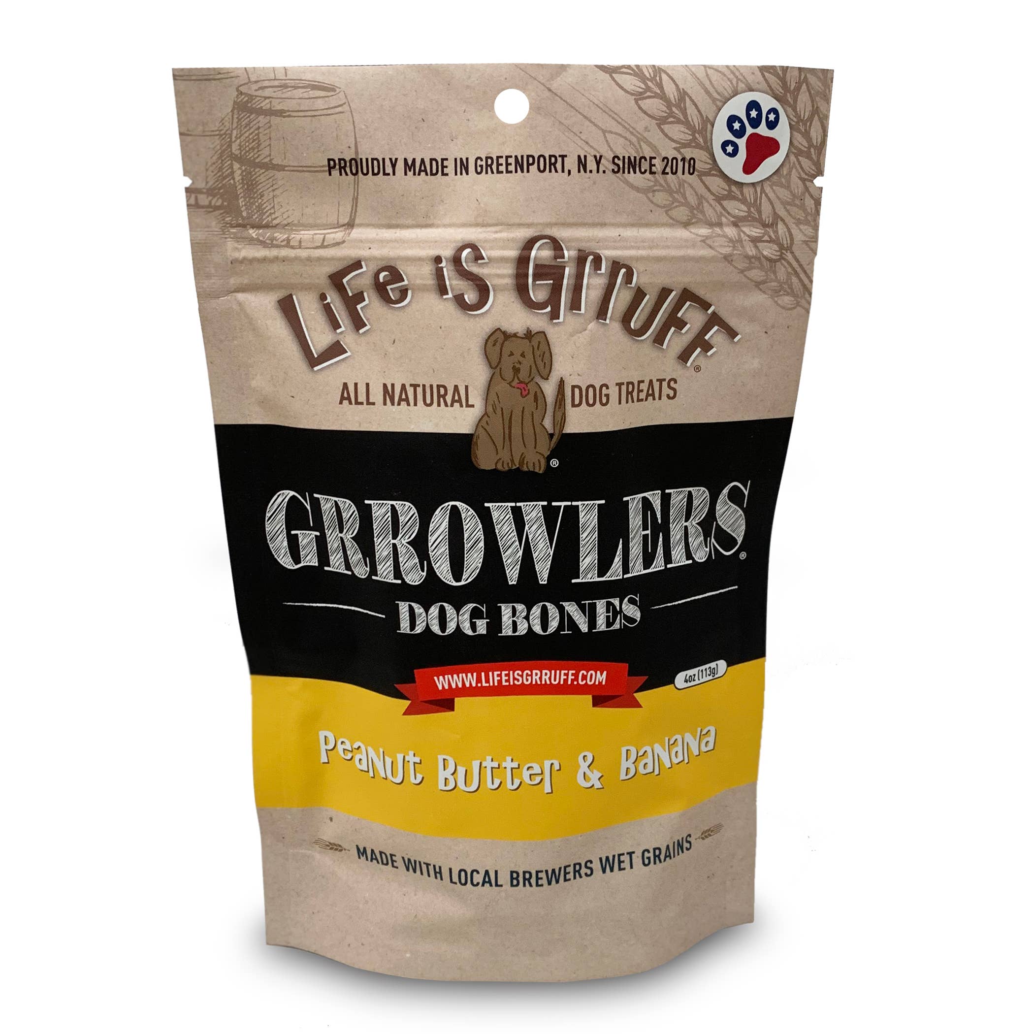 Life is Grruff - Wholesale Pet Treats - Dog - 4 oz Grrowler's Healthy Dog Treats7