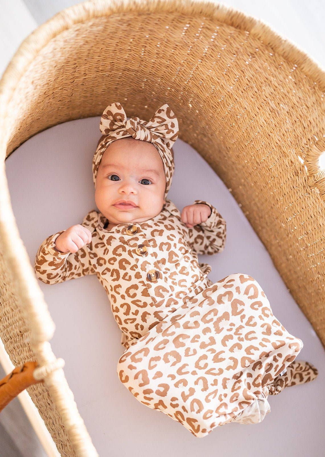 Harp Angel Boutique – wholesale Fashion Headband - Baby – Leopard Bow Headband1