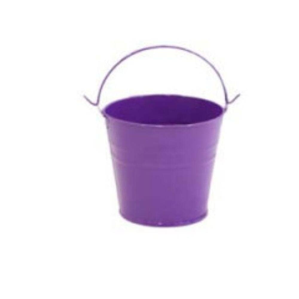 Factory Direct Craft - Wholesale Bucket/Pail - Mini Metal Bucket - Select Color (4" H x 3-3/4" Diameter)5