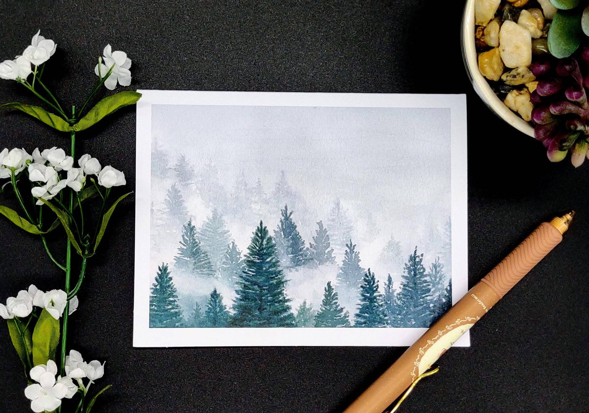 Kathryn Paul Fine Art - Wholesale Stationery/Notecard Set - Watercolor Trees Notecards: Blank Cards Set, Nature Art4