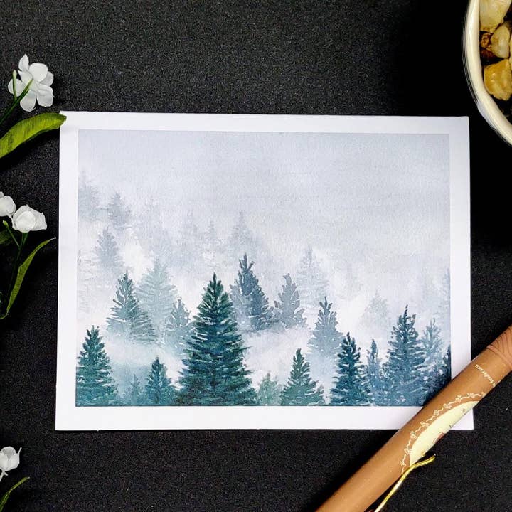 Kathryn Paul Fine Art - Wholesale Stationery/Notecard Set - Watercolor Trees Notecards: Blank Cards Set, Nature Art4