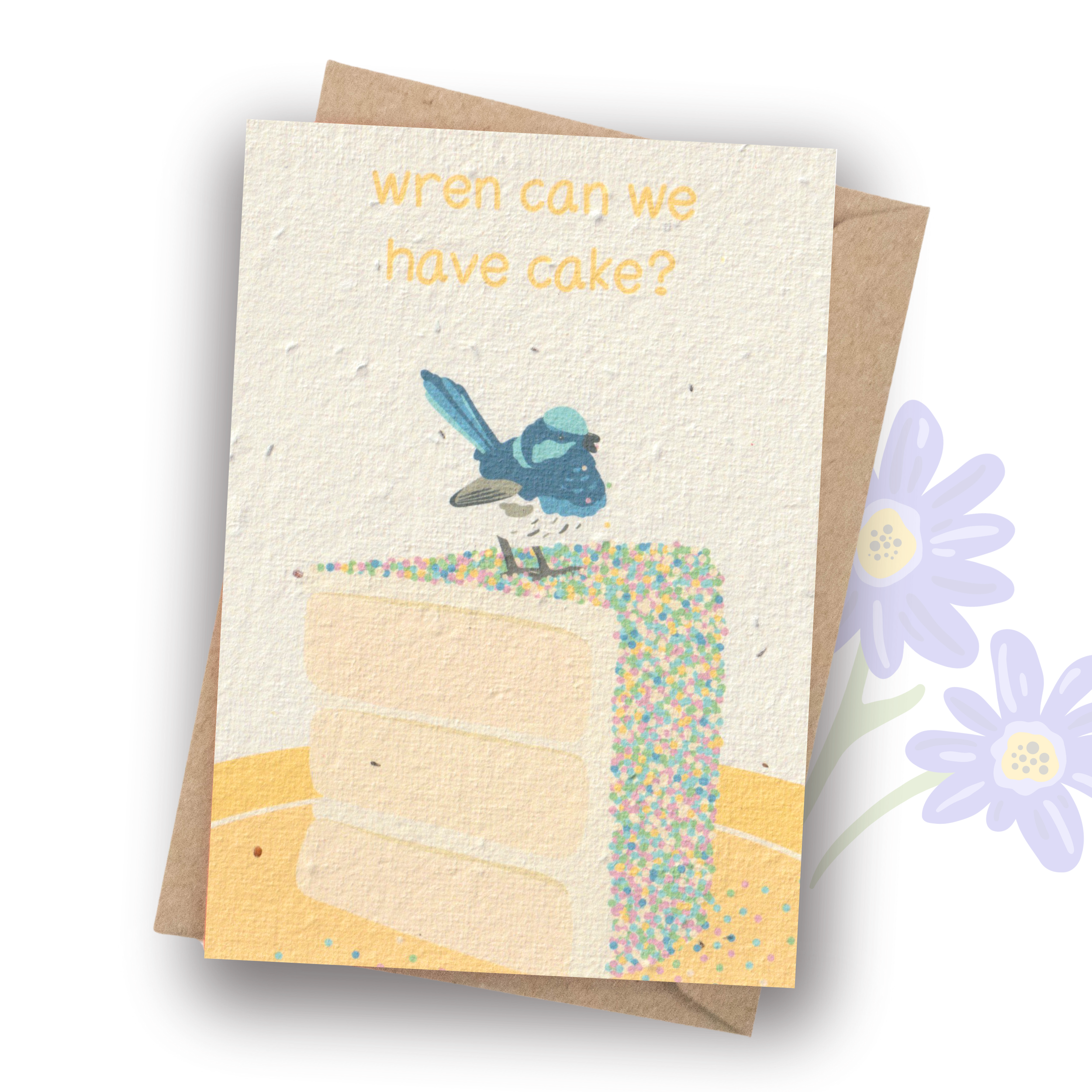 Tilly Scribbles - Wholesale Birthday card - Plantable Fairy Wren Birthday Card2