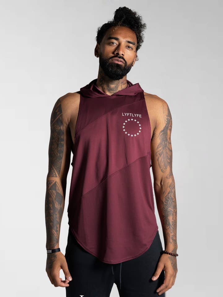 Dominance Herren ärmellose Kapuzenjacke für den Großhandel von Lyftlyfe Apparel