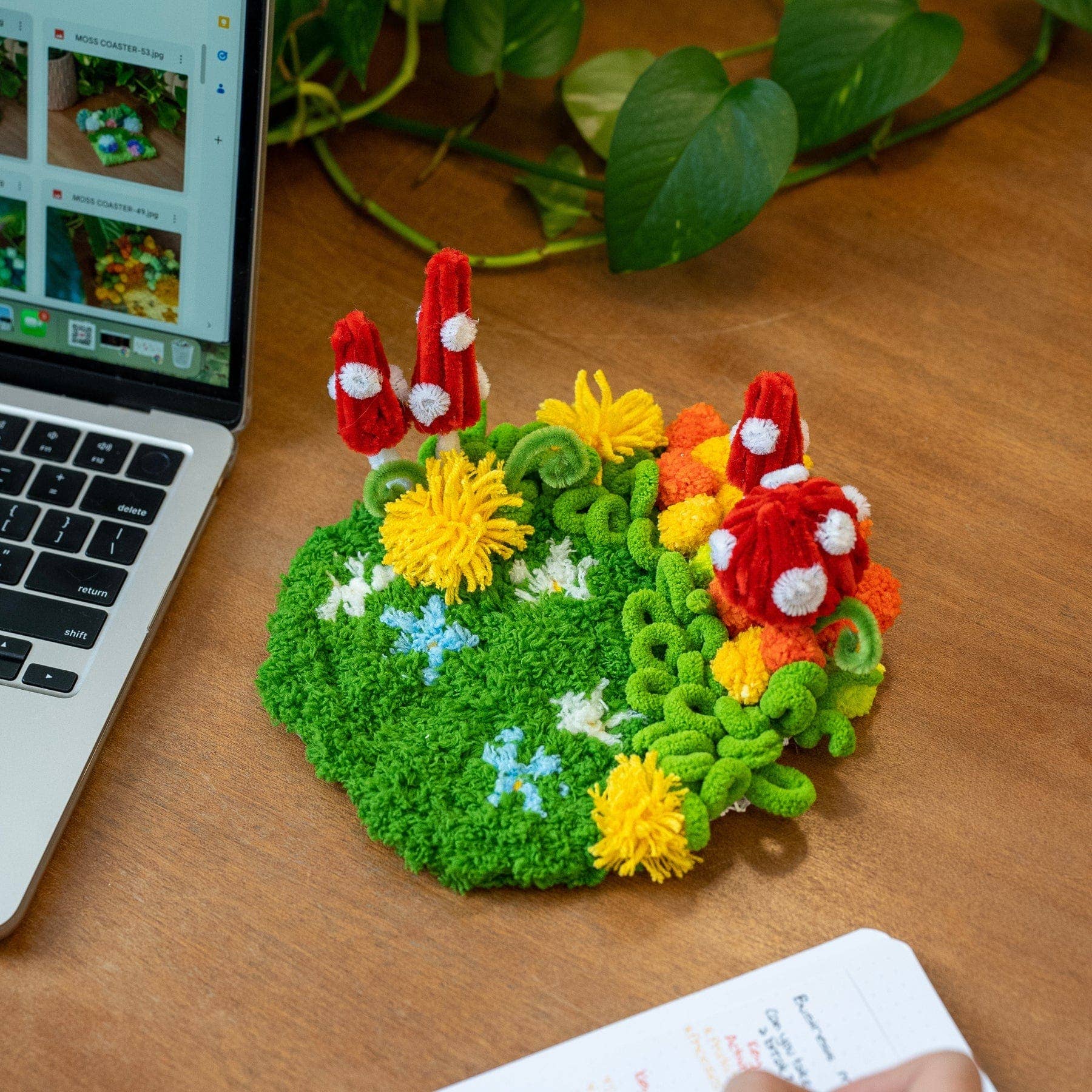 Craft Club – Kit de artesanato DIY por atacado – PRADO DE COGUMELOS - Kit de Bases para Copos de Musgo1