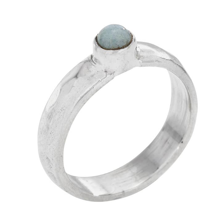 Aquadot Ring aus Sterlingsilber für den Großhandel von Tiger Mountain Jewelry