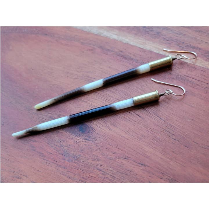 Gem Lounge Jewelry - Wholesale Dangle Earrings - Yellowstone Quill Bullet Earrings4