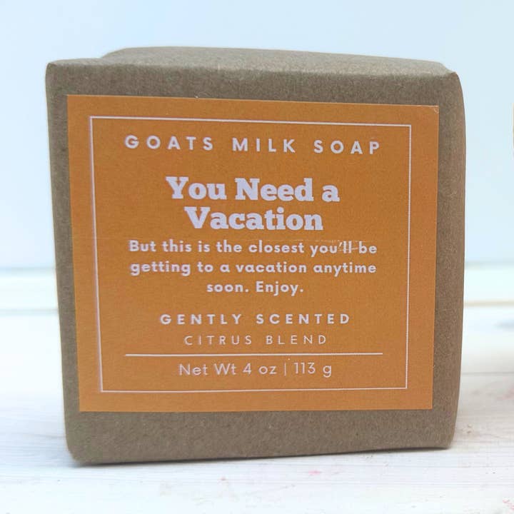 Citrus | Funny Soap | Quirky Gift | 4 oz Goat Milk Soap for wholesale by Falcone Farm