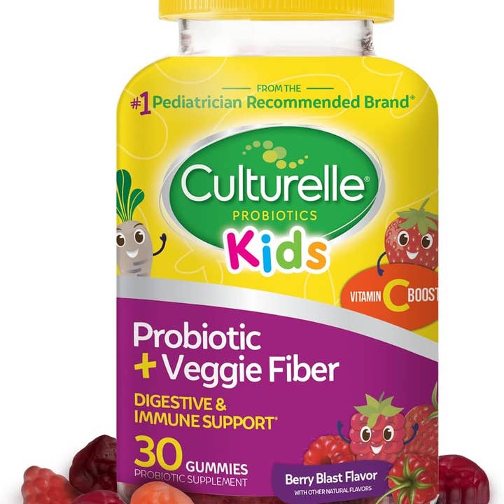 Culturelle Daily Probiotic for Kids + Veggie Fiber Gummies (Ages 3+) - 30 Count - Digestive Health & Immune Support – Berry Flavor with a Vitamin C Boost for wholesale by Natures Honest