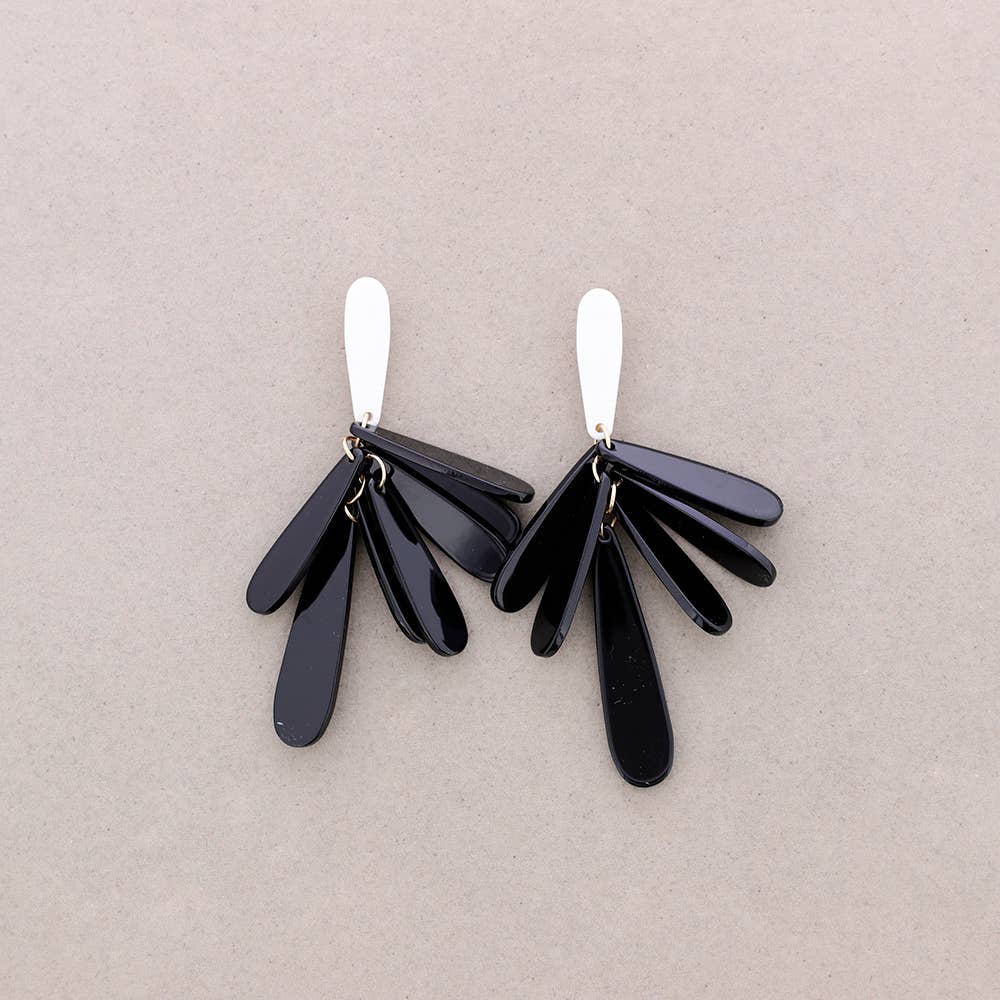 Sonata - Vente Boucles d'oreilles pendantes - Boucles d'oreilles pendantes en résine en forme de goutte1