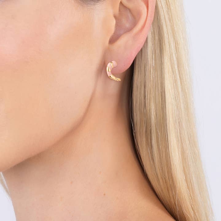 Eye Candy Los Angeles - Wholesale Hoop Earrings - Tiger Shrimp Earrings1