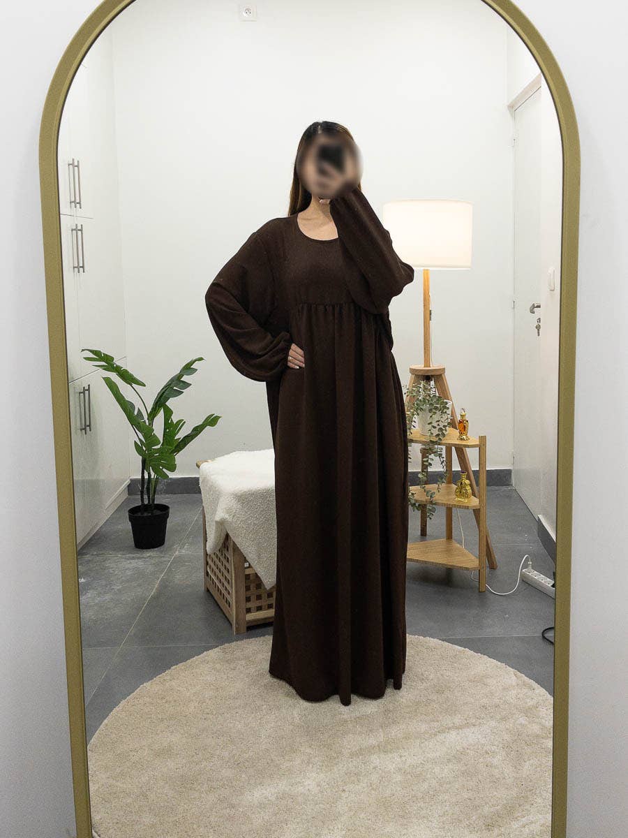 IDEAL OUTFIT - Wholesale Kaftan - Dames - 2-delige khimar en abaya set in jazzstijl ref:e2326+2501jazz13