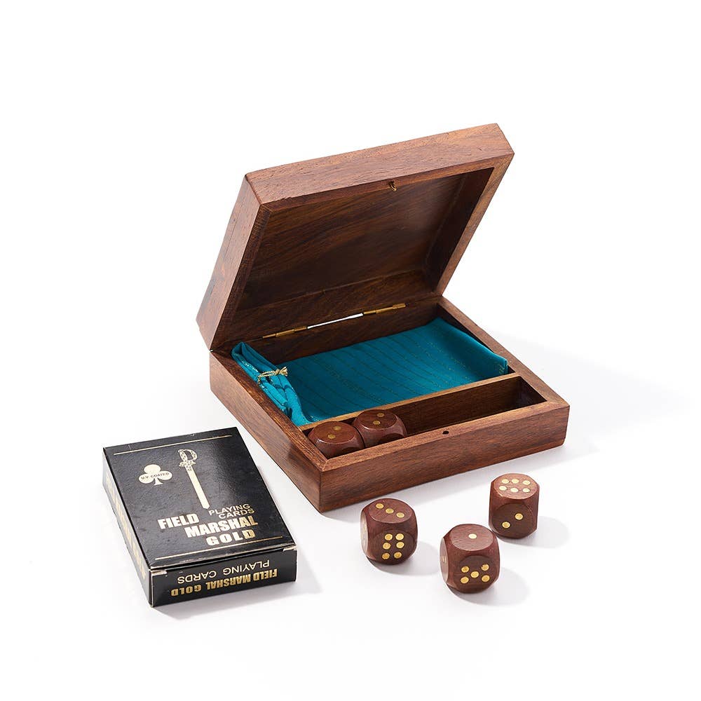 Matr Boomie Fair Trade - Wholesale Card Game - Rosewood Game Night Box with Deck of Cards1