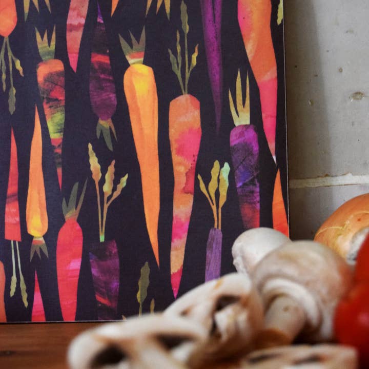 Freya Snow – wholesale Cutting board – Dark Carrots Mini Chopping Board / Melamine Cutting Board2