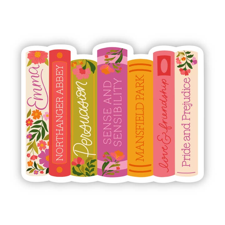 Elyse Breanne Design - Wholesale Sticker - Jane Austen Collection Sticker, 3x2.2in | Bookish & Reading1