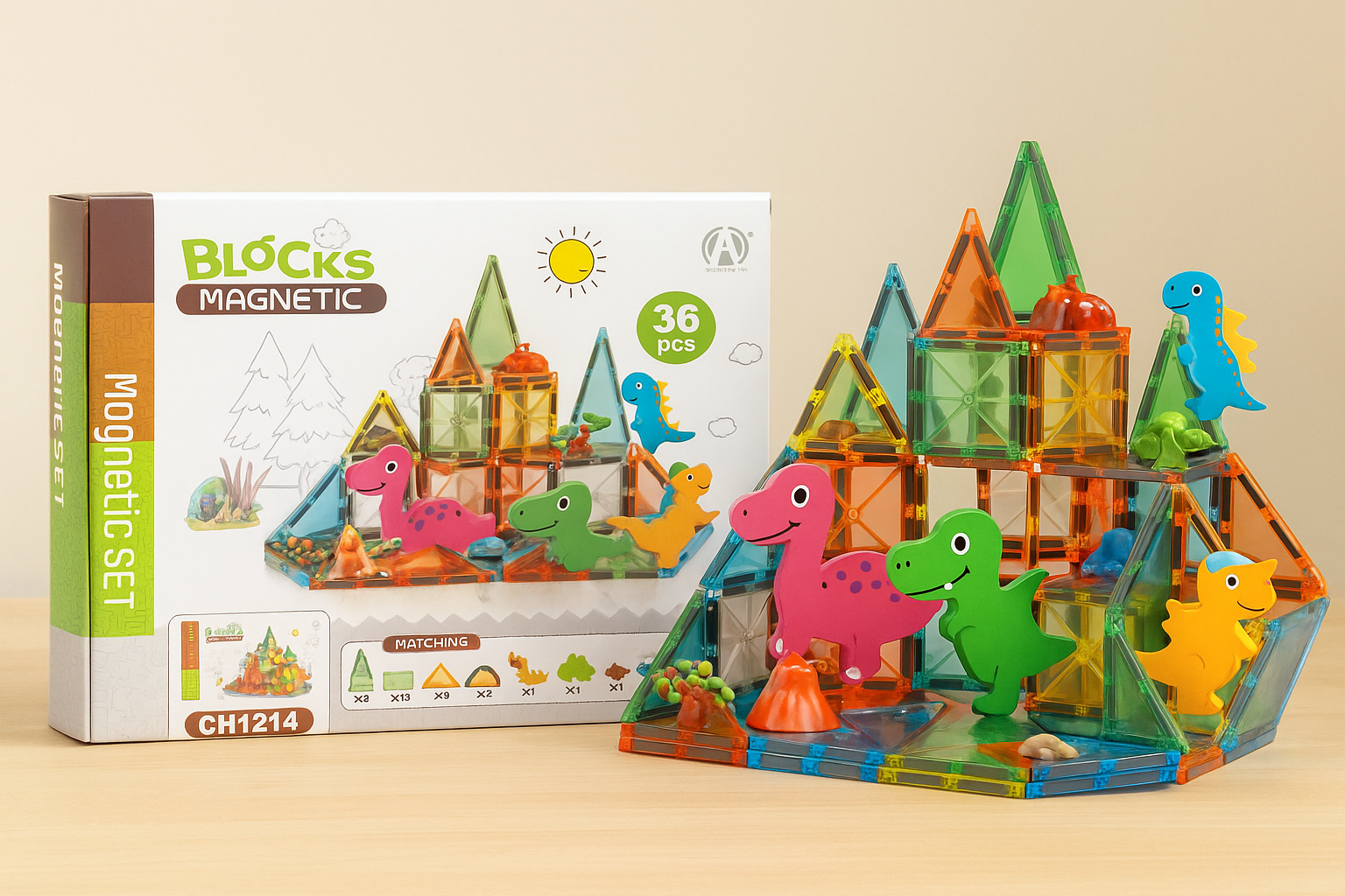 Marissa's Gifts - Wholesale Building Set - Kids - 36-Piece Magnetic Blocks– Educational STEM Building Toy Set2