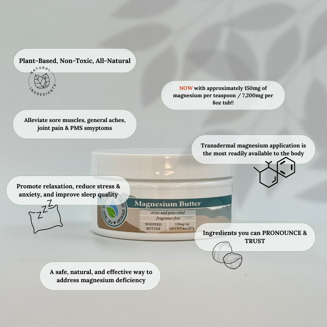Pure Energy Apothecary - Wholesale Body Balm/Butter - Magnesium Whipped Butter (MUST HAVE PRODUCT)1