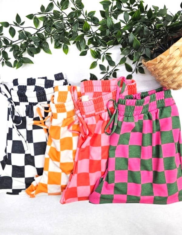 JADE BY JANE - Wholesale Shorts - Women's - CHECKERED SHORTS12