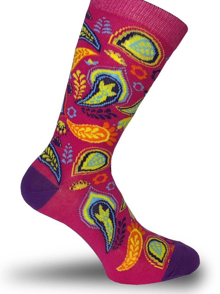 Pink Paisley for wholesale by THE SOX HUT