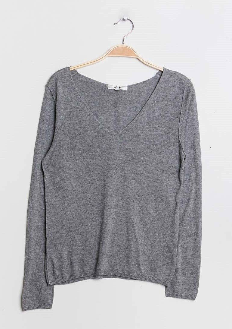 jw.atelier - Wholesale Knit Sweater - Women's - Cashmere silk V-neck sweater9