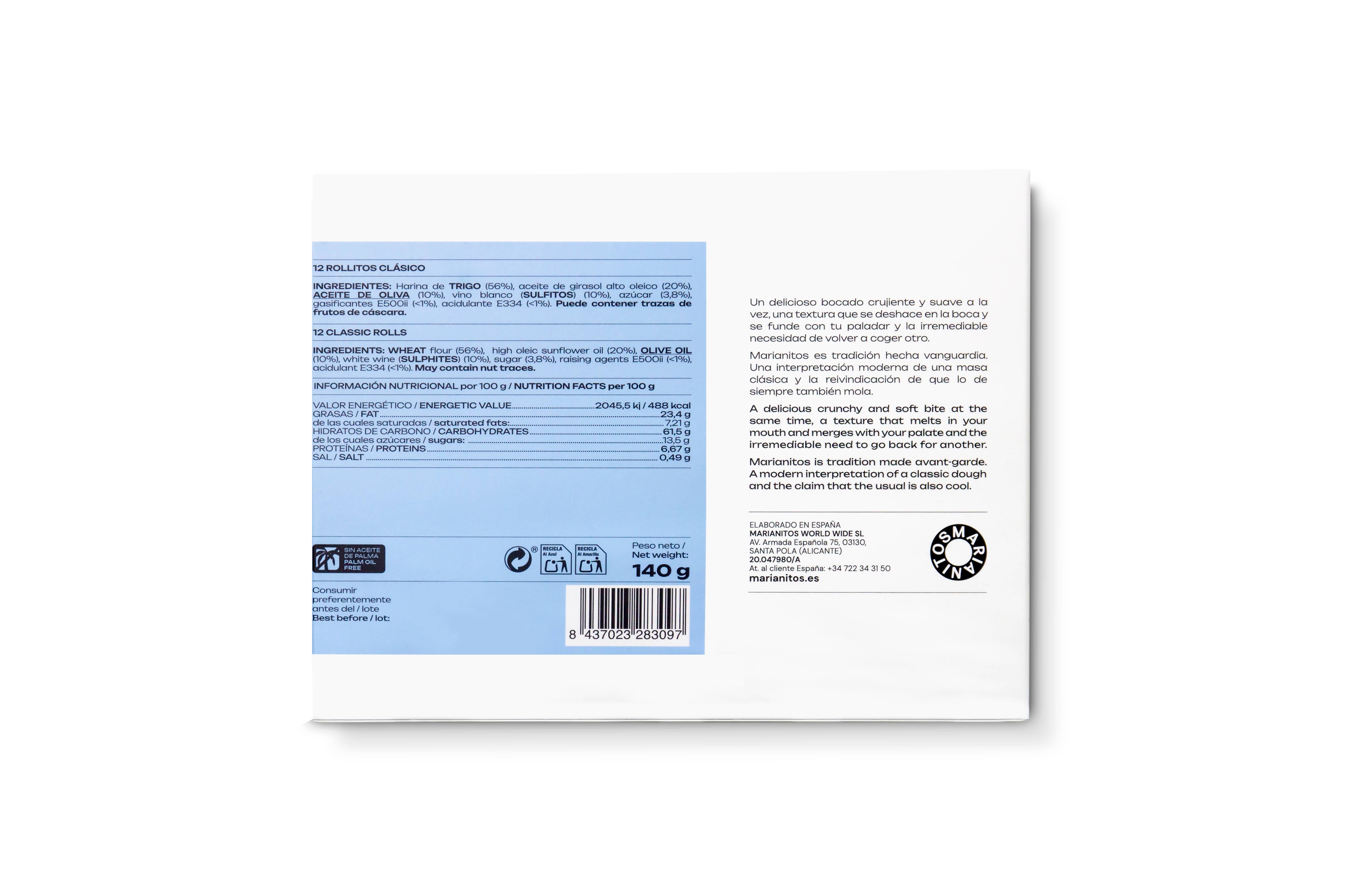 Marianitos - Vente Biscuits - Marianitos CLASSIC - Collection générale2