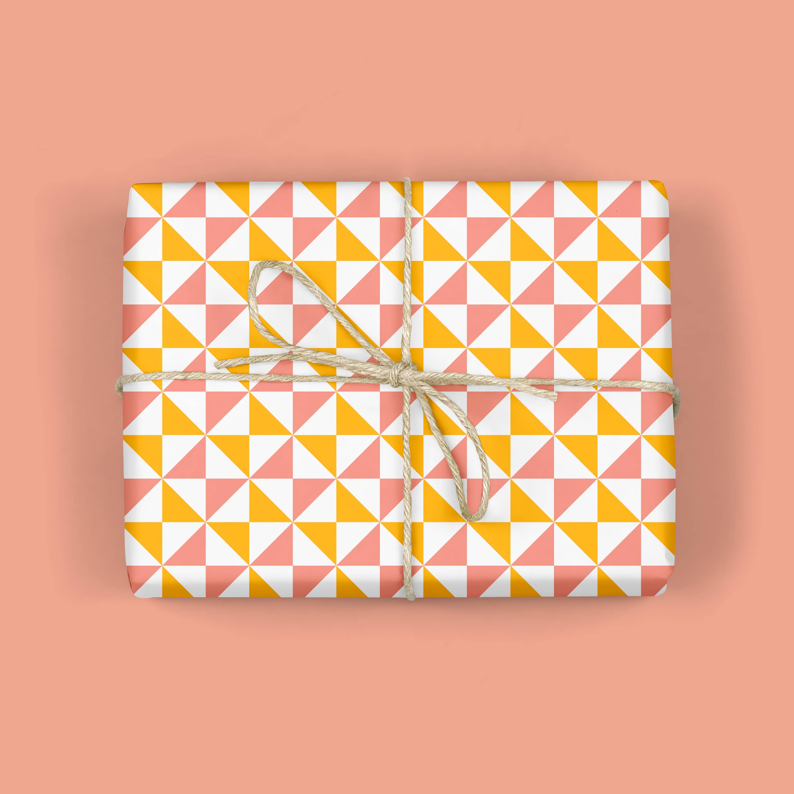MELLOWWORKS - Wholesale Wrapping Paper Roll - MODERN QUILT Gift Wrap (ROLL)