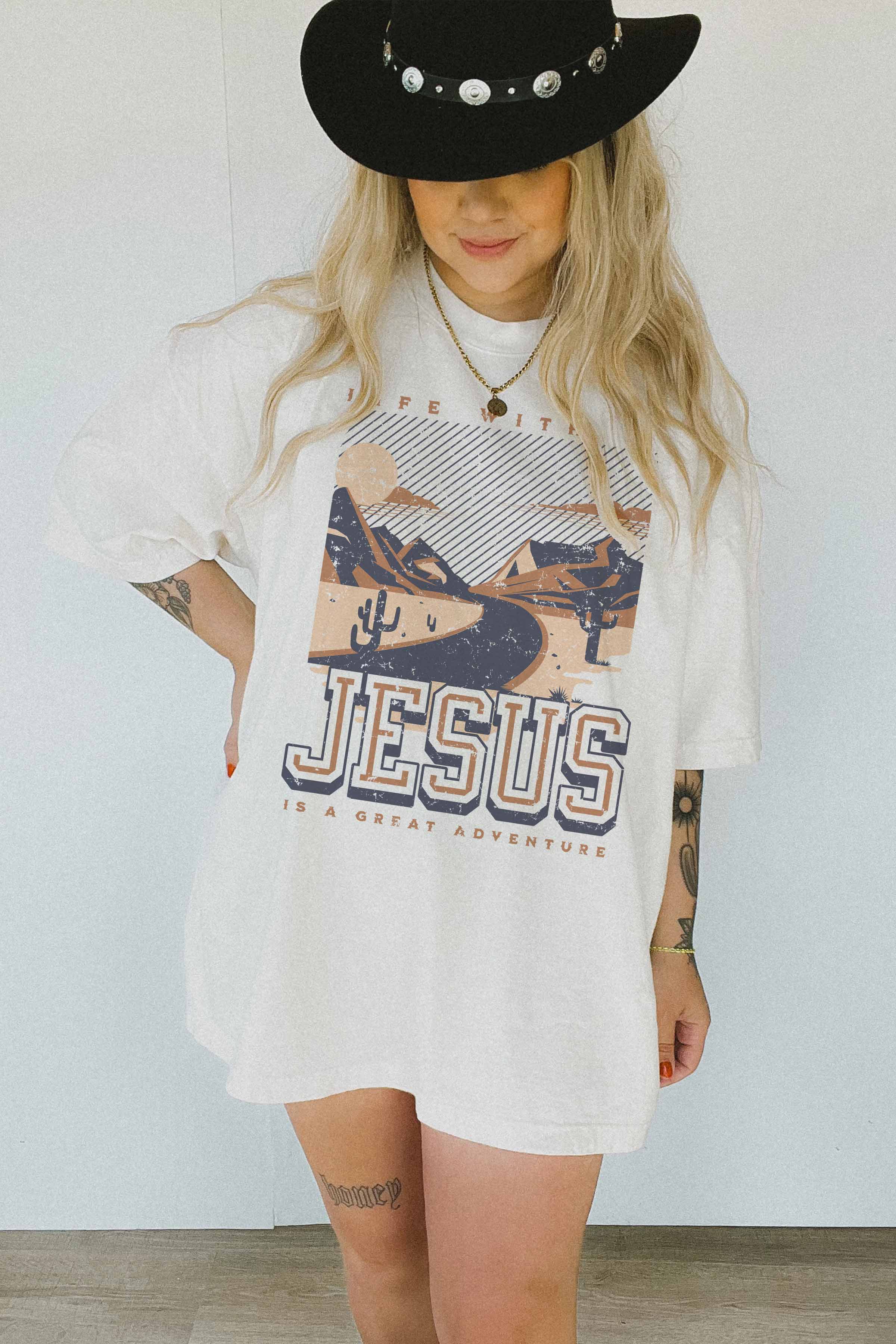 GOOD DAY STREET - Vente T-shirt sérigraphié – femme - T-SHIRT GRAPHIQUE SURDIMENSIONNÉ [G1525X-OTS] -JESUS4