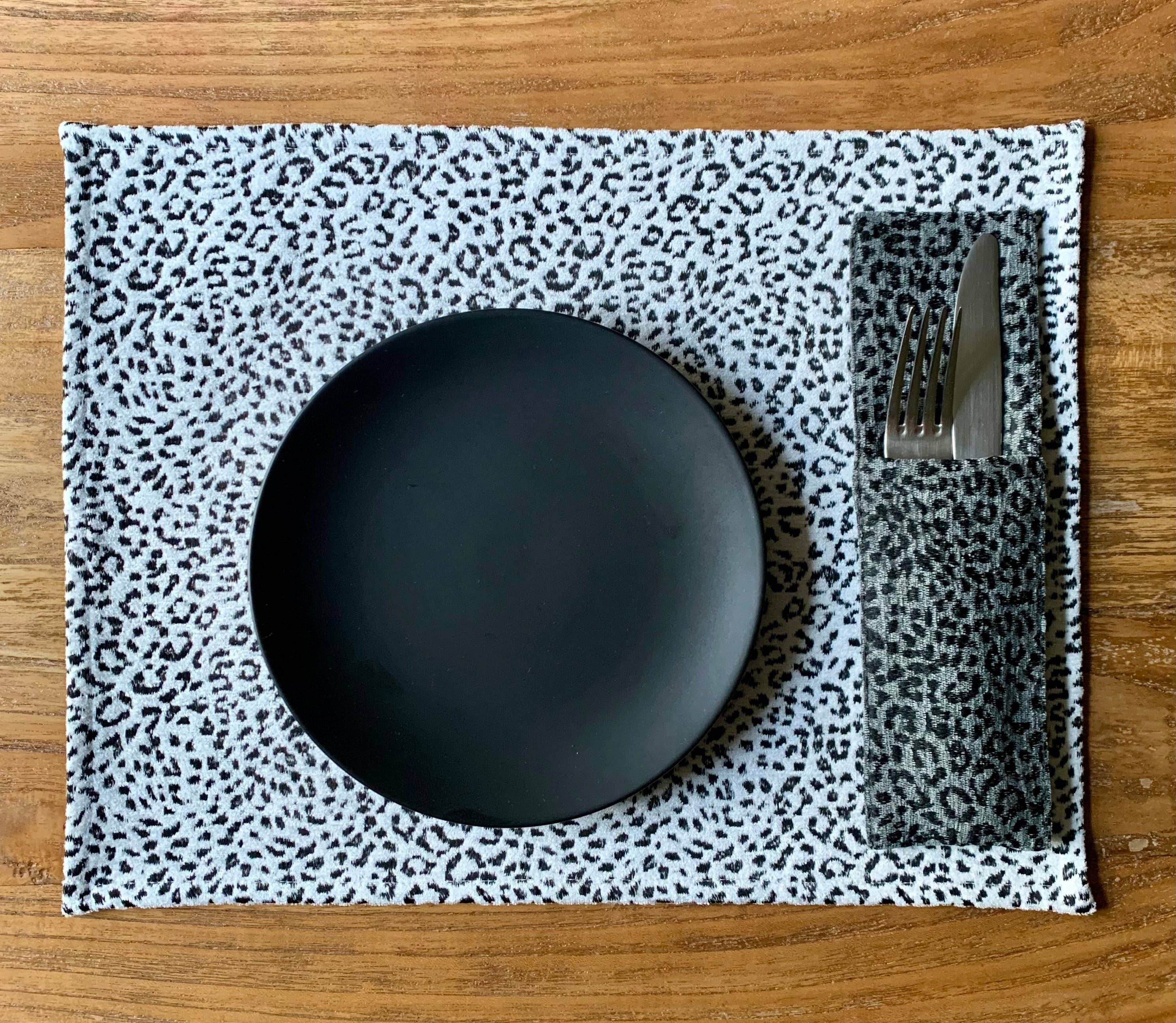 Hortensias Home - Wholesale Placemat - Placemat 30 x 43 cm, beige Chenille Jacquard | Jungle0