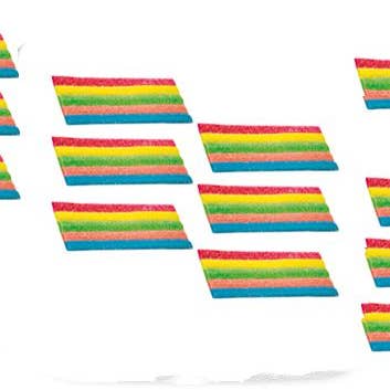 Candy - Mini Rainbow Belts - 2.2 Lbs for wholesale by Wholesale2go