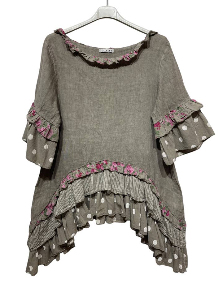 LINEN & COTTON HOUSE - Wholesale Dress - Women's - ROBE IN LINEN 8612
