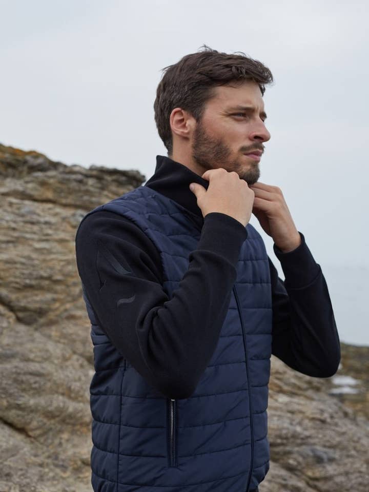 Eco-designed bi-material jacket for wholesale by APNEE