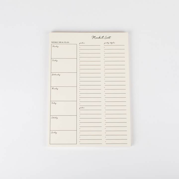 Wrinkle & Crease Paper Products - Wholesale Notepad - Market List Notepad1