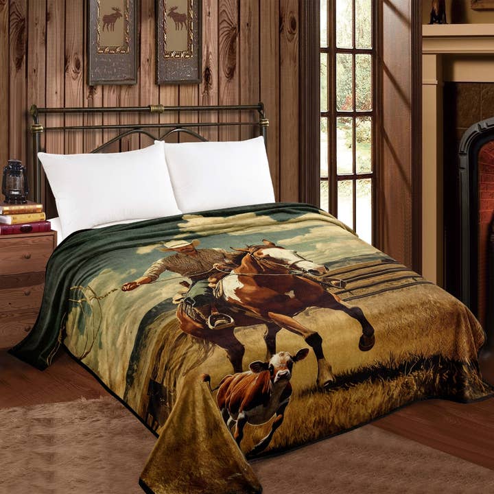 Western Linens - Wholesale Throw Blanket - Queen Size Mia Throw Blanket - 12 Designs