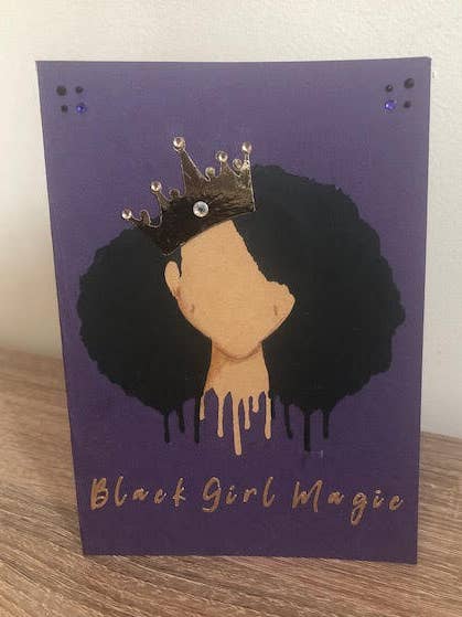Black Girl Magic Birthday Card for wholesale by D. Johnson & Co Greetings