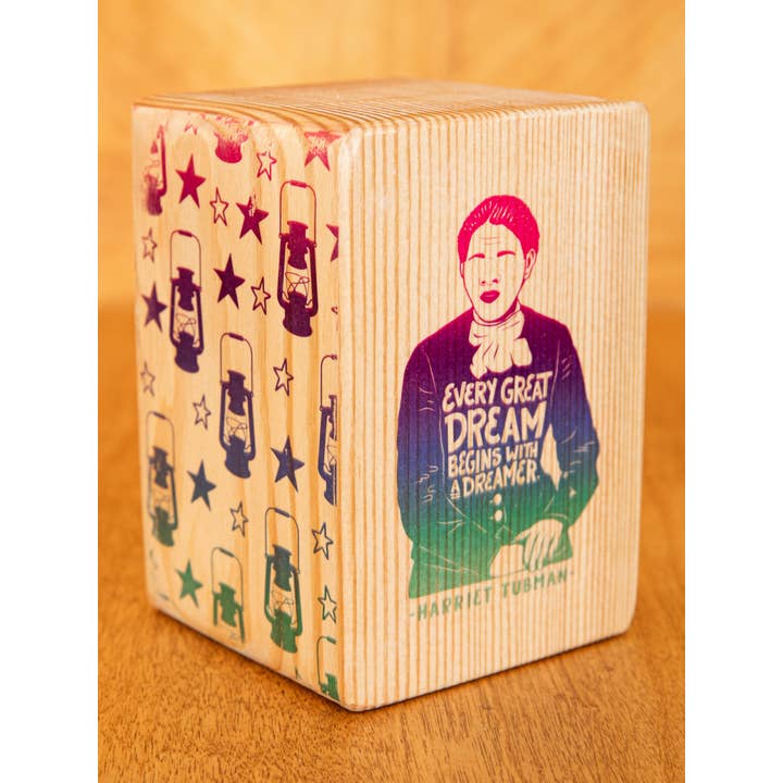 ARCHd - Wholesale Bookend - Iconic Woman Quote Bookend (sold individually) NATURAL WOOD2