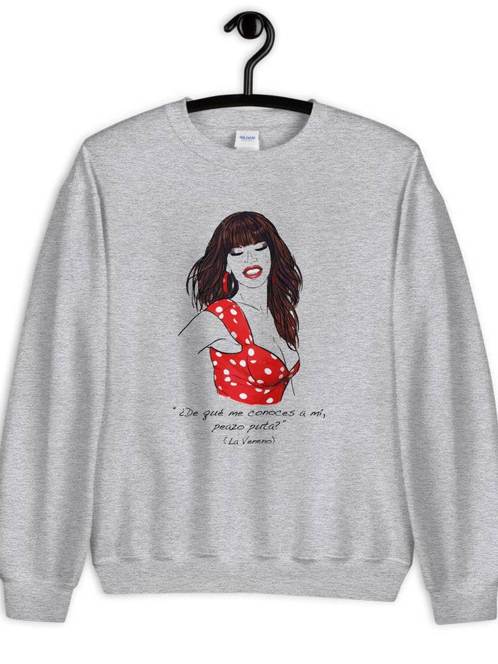 La Veneno 2 unisex sweatshirt for engroshandel hos El loco del Pelo Rizo