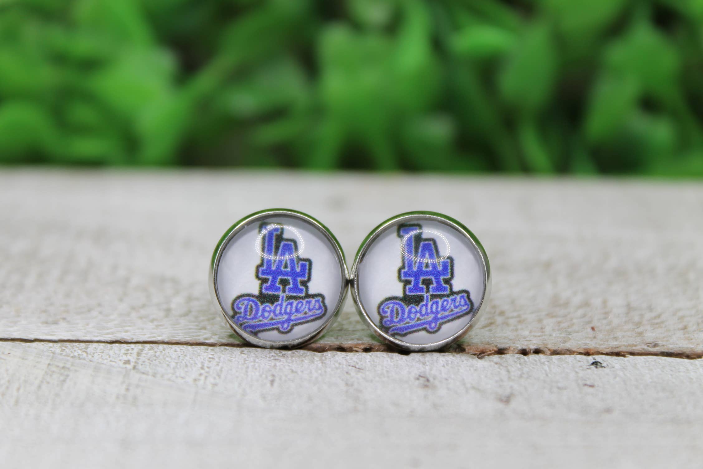 Hylidae Boutique - Wholesale Stud/Post Earrings - Baseball, LA Dodgers • Stud Earrings0