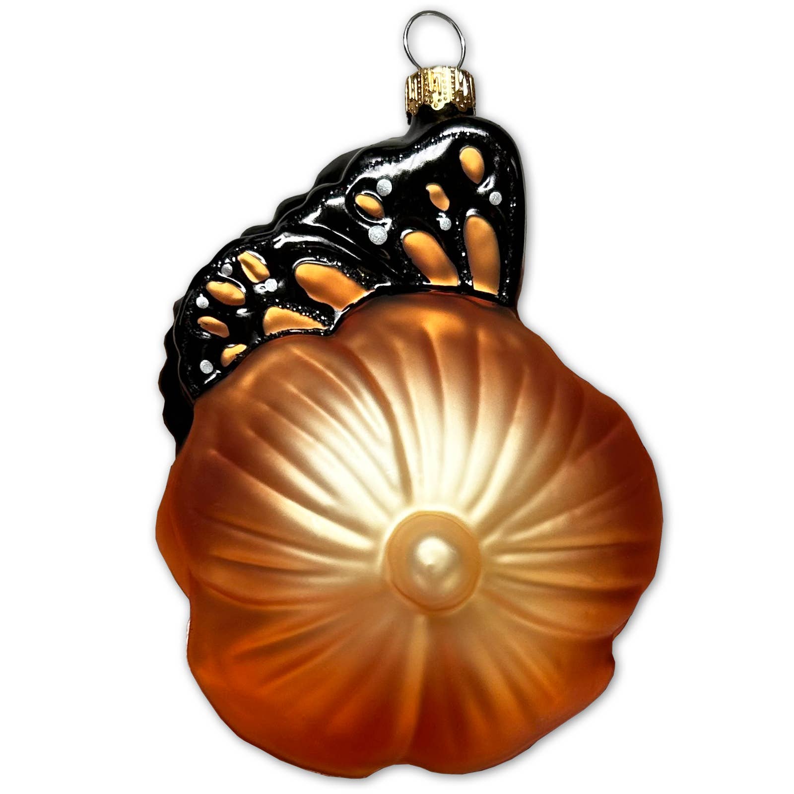 SF Mercantile - Wholesale Ornament - Poppy and Monarch Butterfly Glass Mold Christmas Ornament2