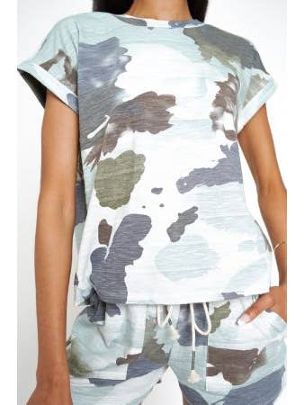 Mystree - Wholesale T-Shirt - Women's - 19132 Camo Print Top10