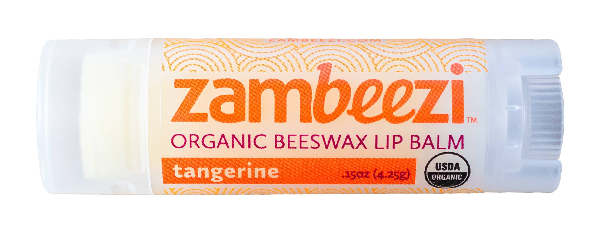 Zambeezi - Wholesale Lip Balm - Tangerine Organic Beeswax Lip Balm2