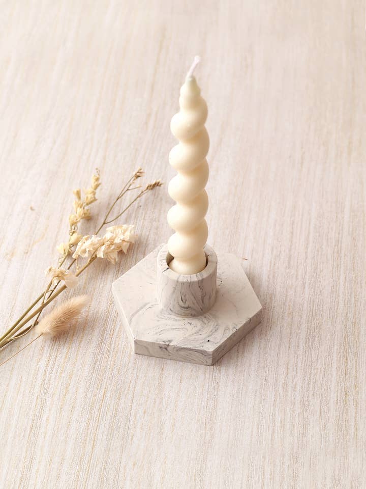 Molde de Silicone 10 cm x 5 cm x 8,2 cm - Suporte para Vela Jesmonite por atacado de Graine Créative