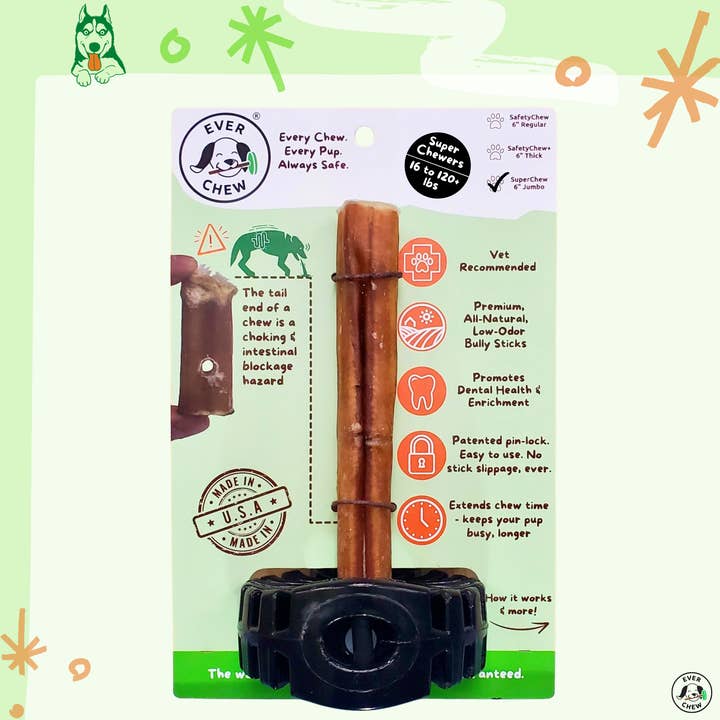 RETAIL - EverChew Bully Stick Holder Starter Packs (Singles & Cases) and other Purchase Wholesale bully stick holder. Free Returns & Net 60 Terms on Faire trending on Faire.